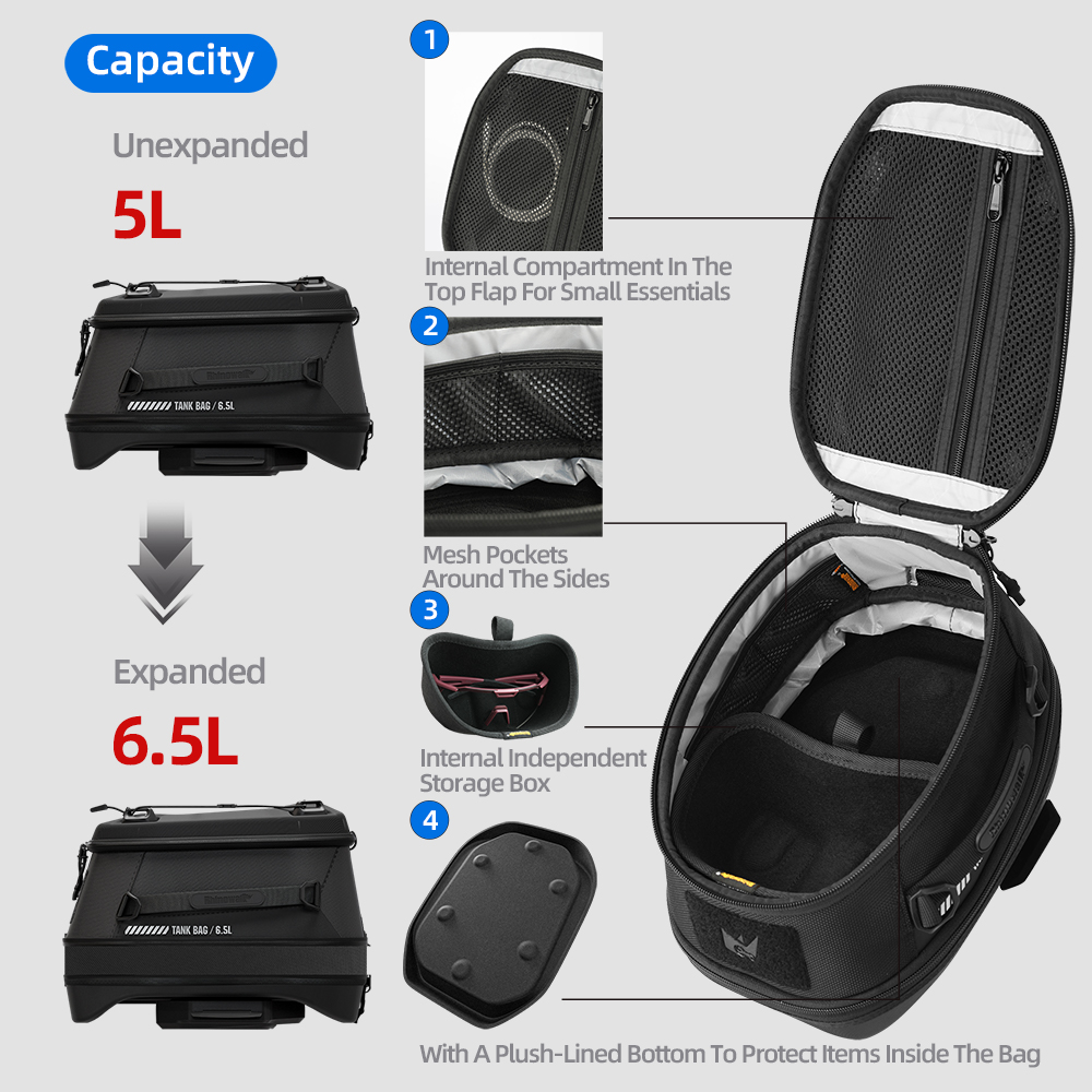 Rhinowalk Motorcycle Magnetic  - Magnetic Tank Bag reseña y precio