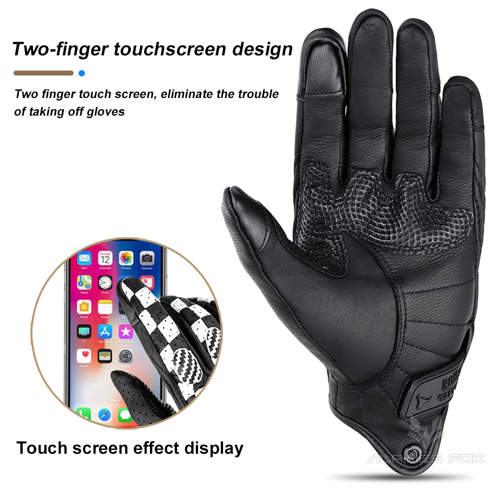 Vintage Motorcycle Gloves Genu - Motorcycle Gear Fox reseña y precio