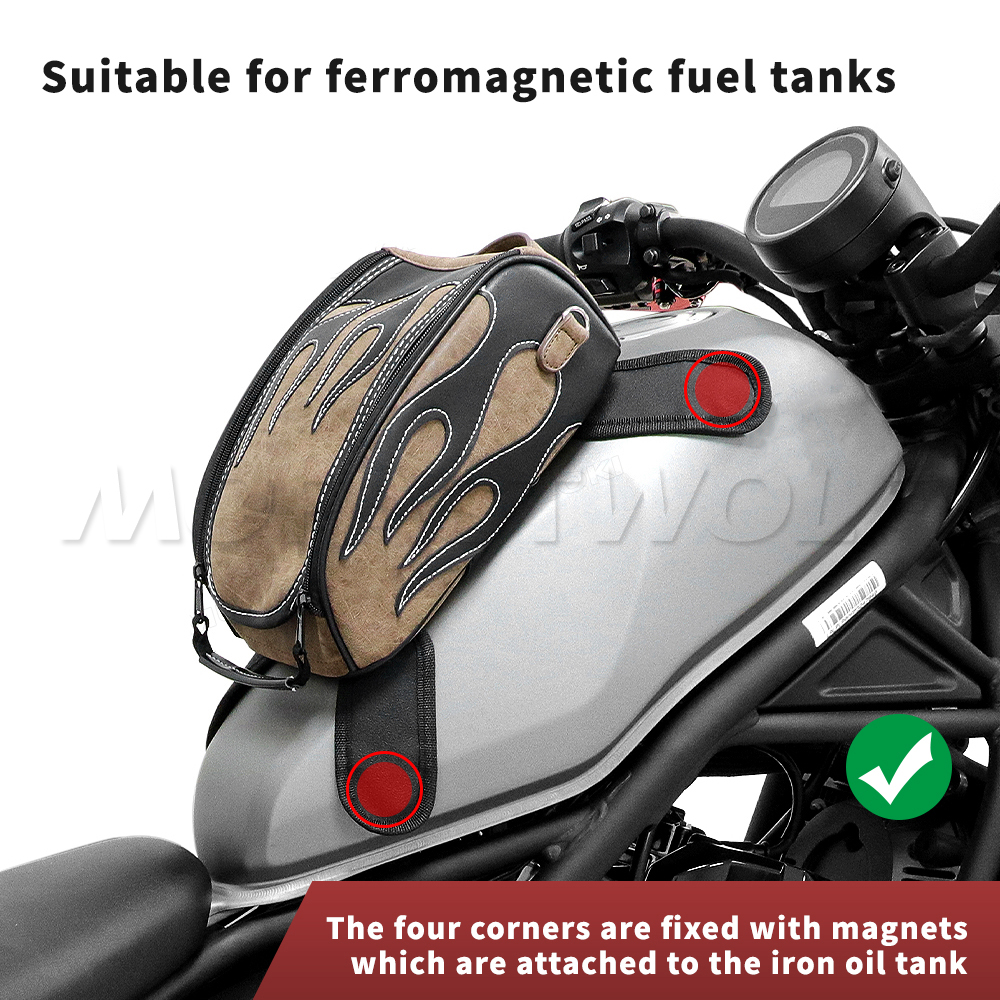 Black Oil Fuel Tank Bag Magnet - Magnetic Tank Bag reseña y precio
