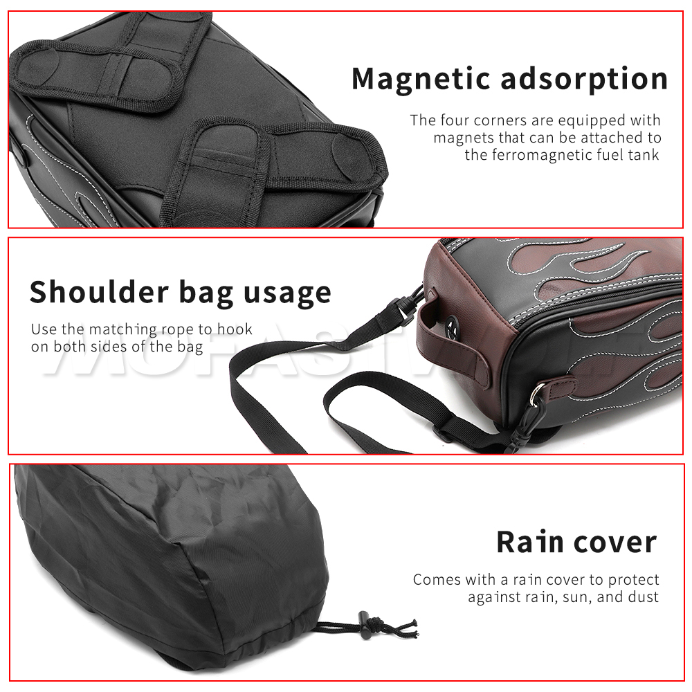 Black Oil Fuel Tank Bag Magnet - Magnetic Tank Bag reseña y precio