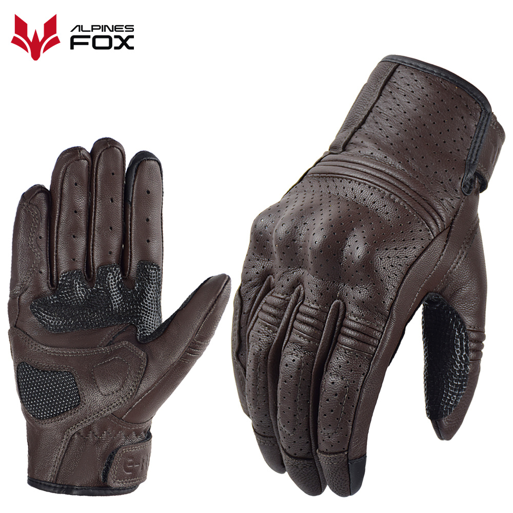Retro Motorcycle Leather Glove - Motorcycle Gear Fox reseña y precio
