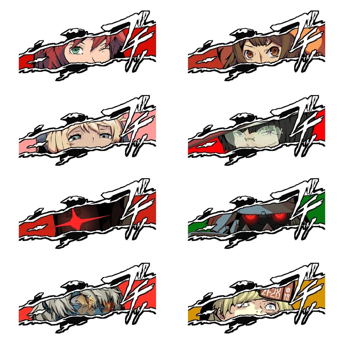 Funny Guilty Gear Anime Eyes   - Motorcycle Gear Wholesale reseña y precio