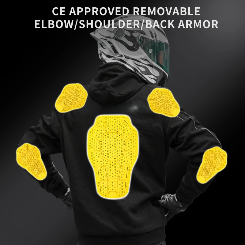 Motorcycle Armored Hoodie, War - Motorcycle Gear Hoodie reseña y precio