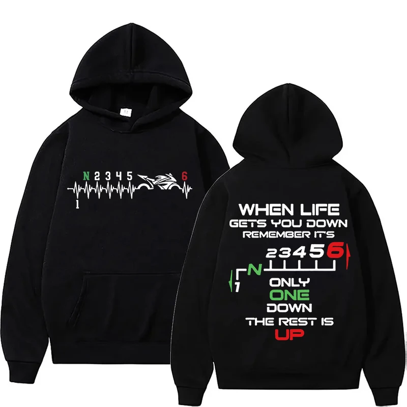 New 1N23456 Motorcycle Gear Bi - Motorcycle Gear Hoodie reseña y precio