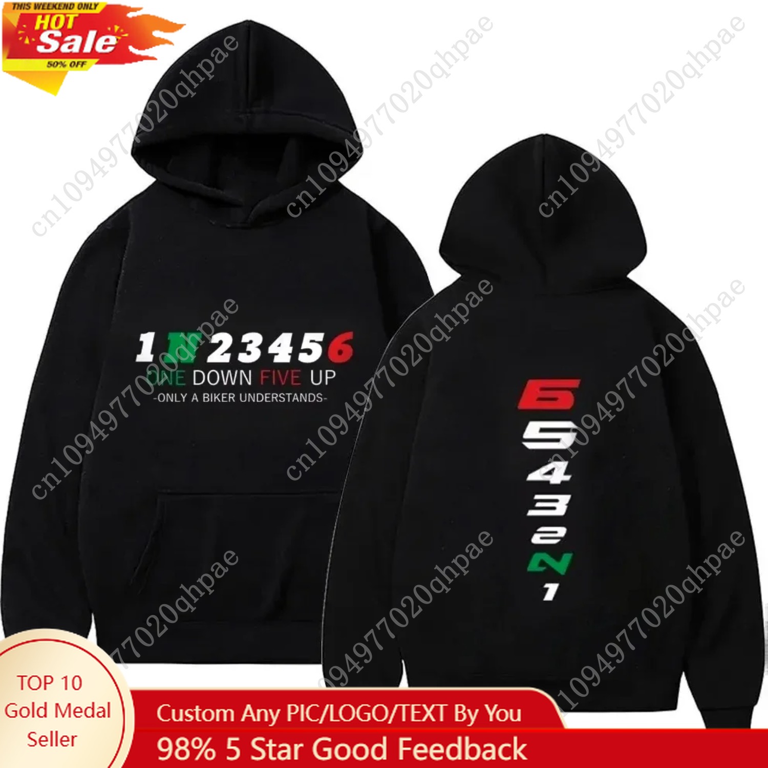 1N23456 Motorcycle Gear Biker  - Motorcycle Gear Hoodie reseña y precio