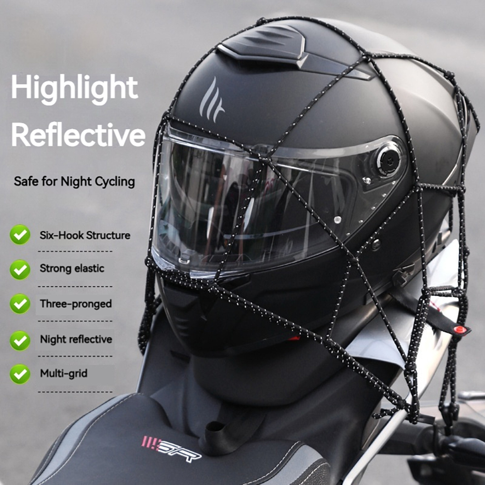 6 Hooks Luggage Net Protective - Motorcycle Gear Brand reseña y precio
