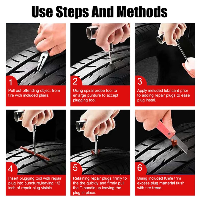 Tyre Repair Kit Puncture Plug  - Motorcycle Gear Jammer reseña y precio
