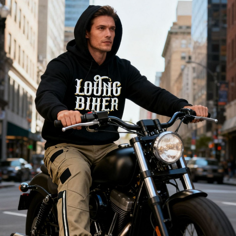 LOONG BIKER Men Women Motorcyc - Motorcycle Gear Hoodie reseña y precio