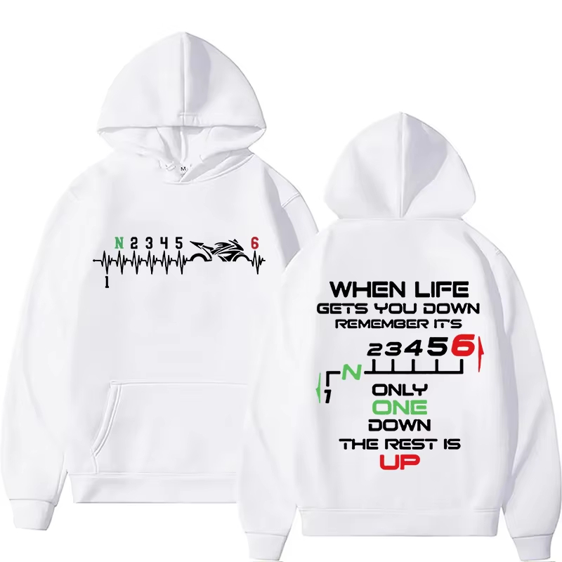 New 1N23456 Motorcycle Gear Bi - Motorcycle Gear Hoodie reseña y precio