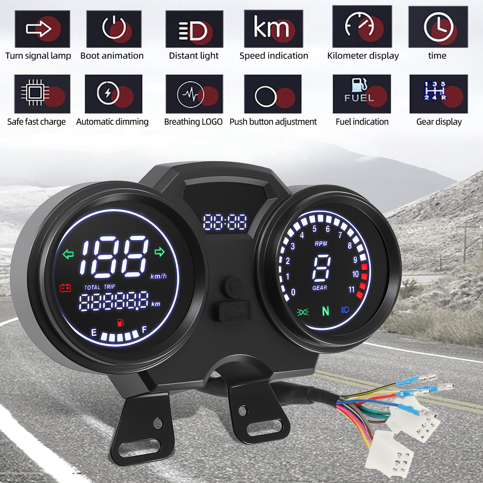 AD Motorcycle Digital Board Un - Motorcycle Gear Jammer reseña y precio
