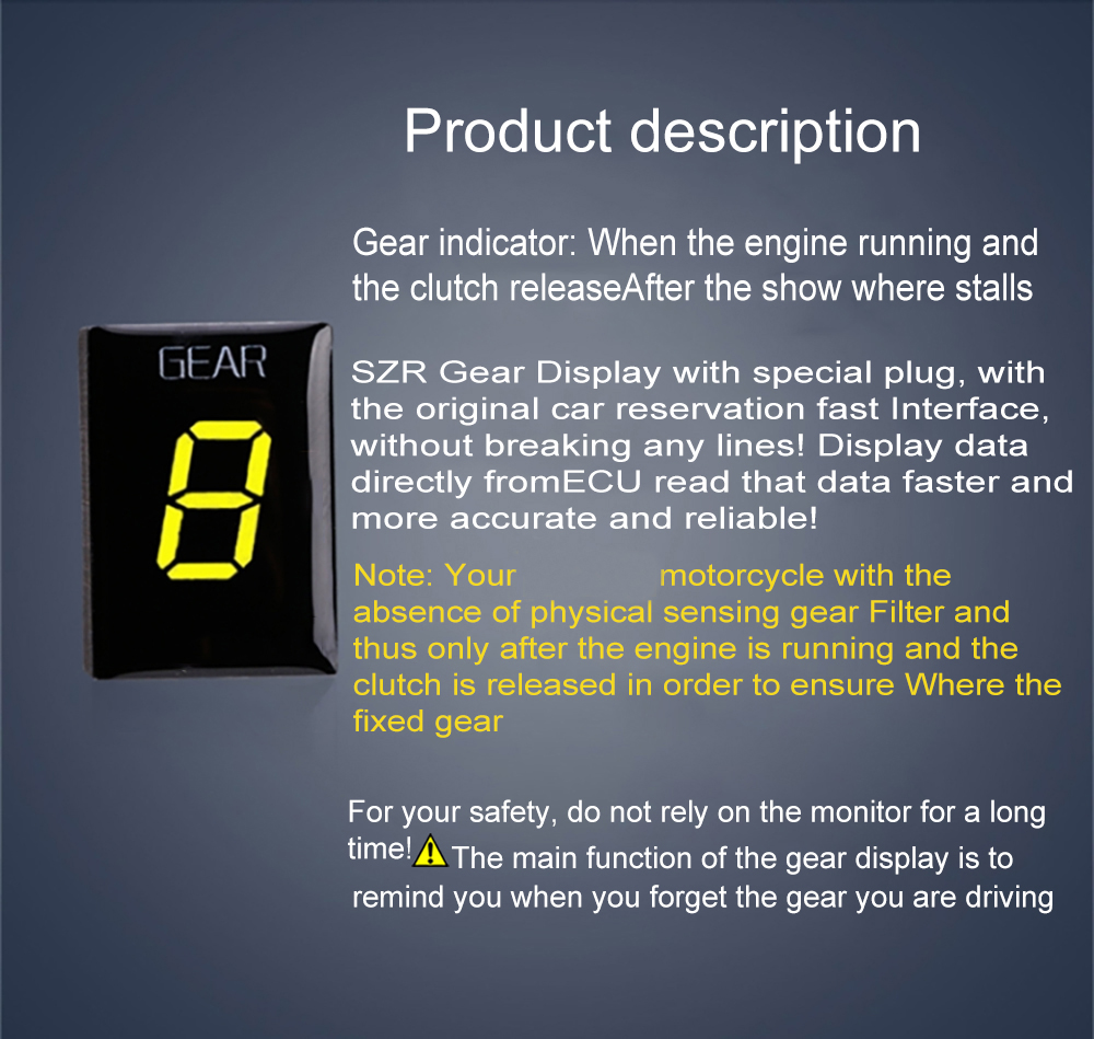Motorcycle Gear Indicator For  - Motorcycle Gear Ratio reseña y precio