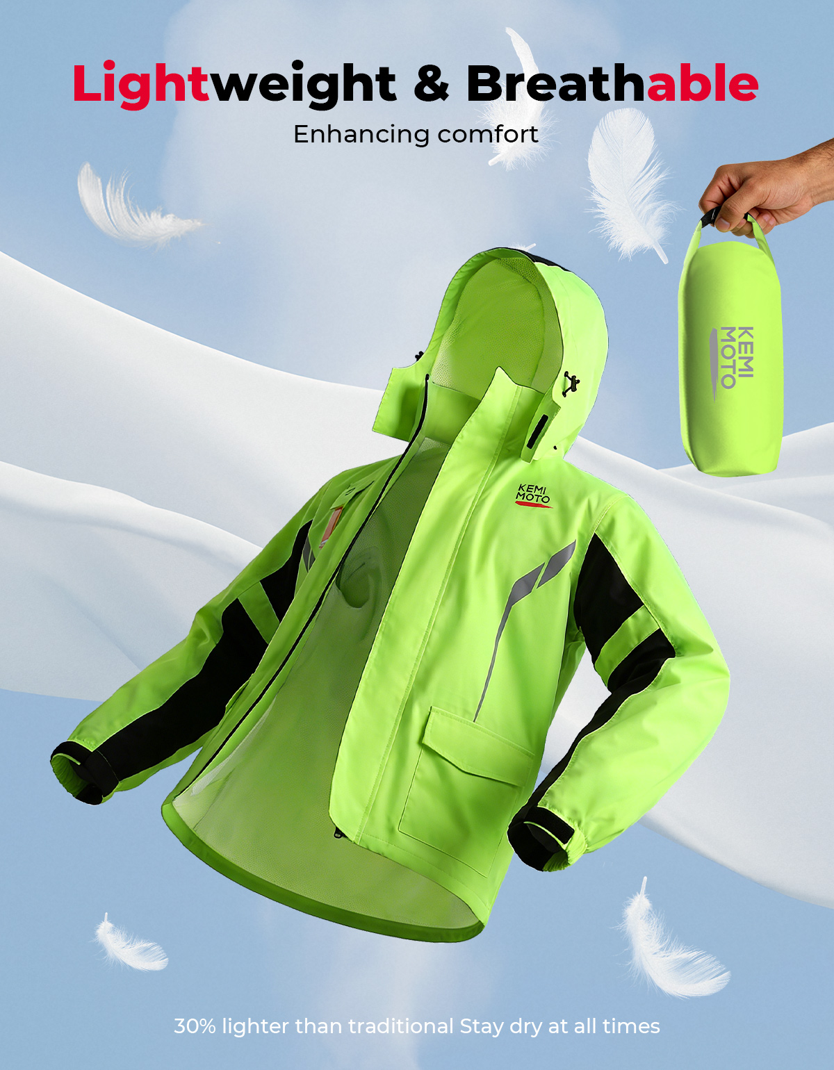 KEMIMOTO Unisex Waterproof Rai - Motorcycle Gear For Sale reseña y precio