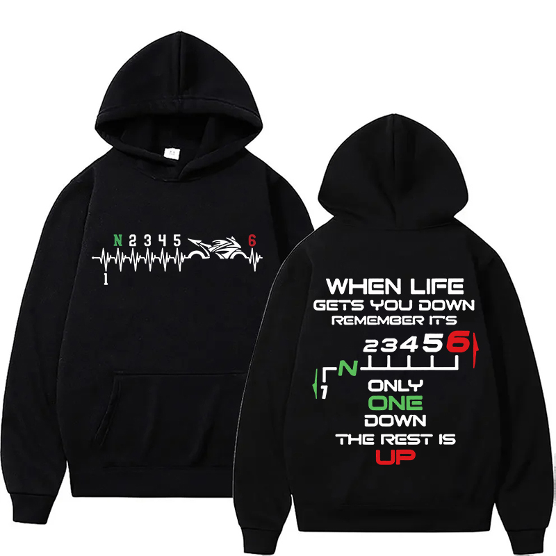 New 1N23456 Motorcycle Gear Bi - Motorcycle Gear Hoodie reseña y precio