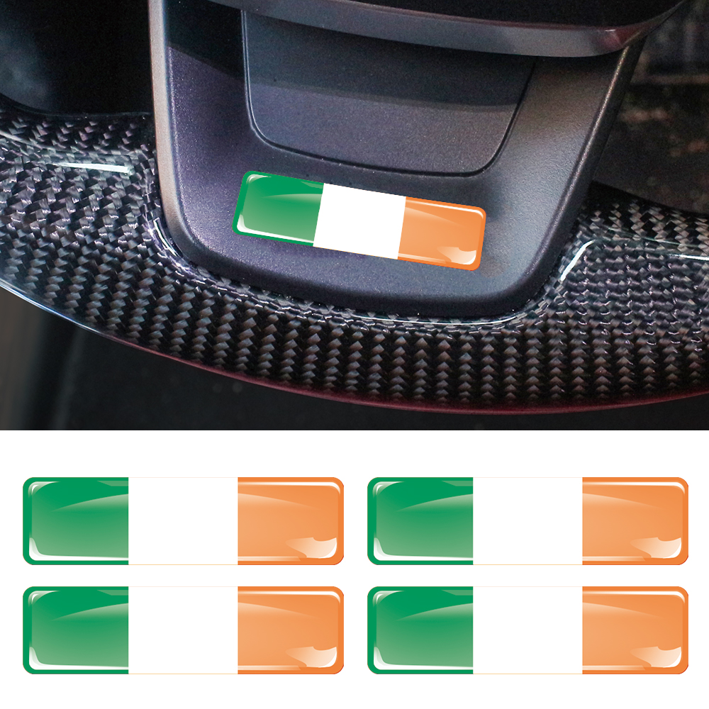Ireland Flag 3D Epoxy Resin De - Motorcycle Gear Ireland reseña y precio