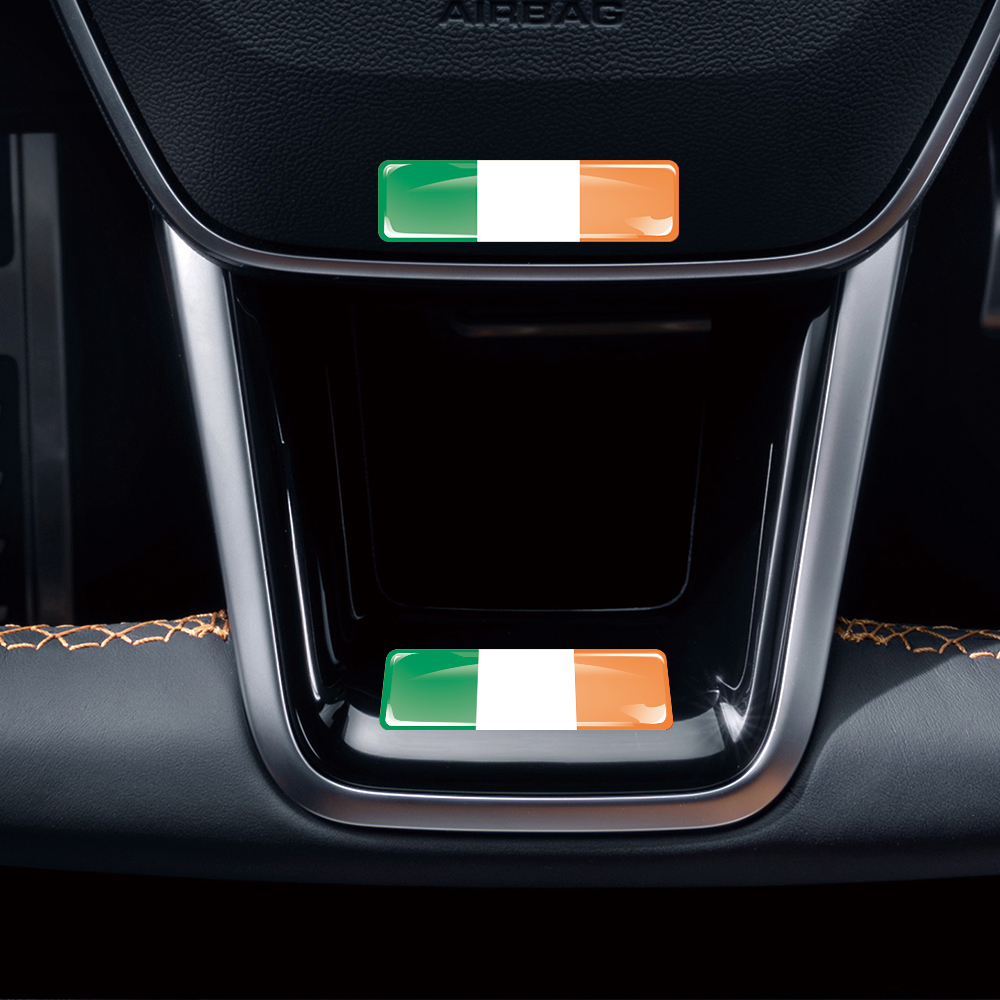 Ireland Flag 3D Epoxy Resin De - Motorcycle Gear Ireland reseña y precio