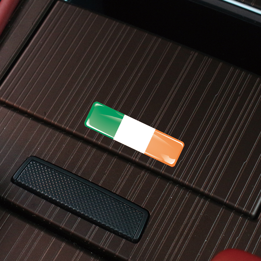 Ireland Flag 3D Epoxy Resin De - Motorcycle Gear Ireland reseña y precio