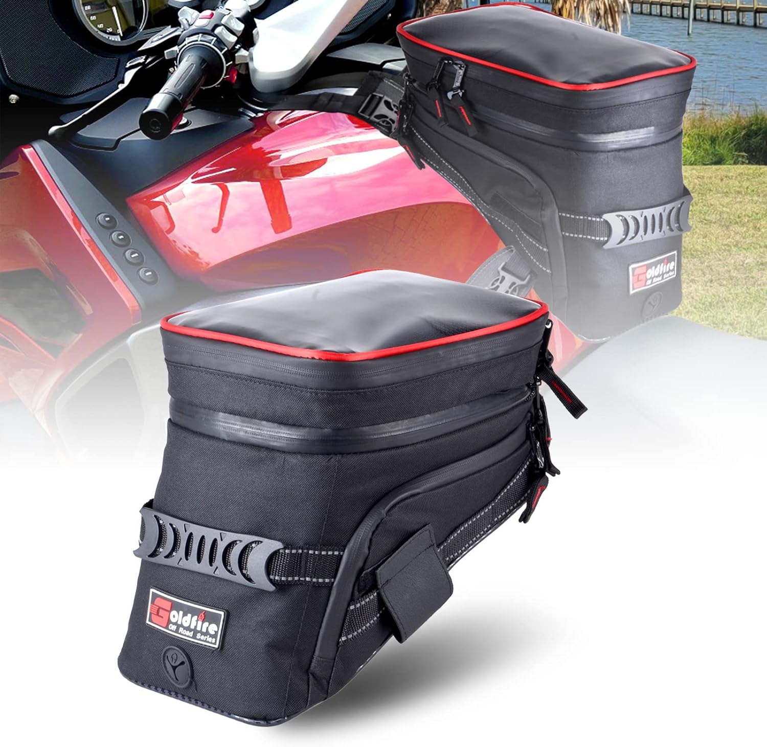 New Universal Motorcycle Tank  - Magnetic Tank Bag reseña y precio