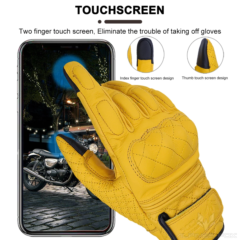 Retro Motorcycle Gloves Real L - Motorcycle Gear Fox reseña y precio