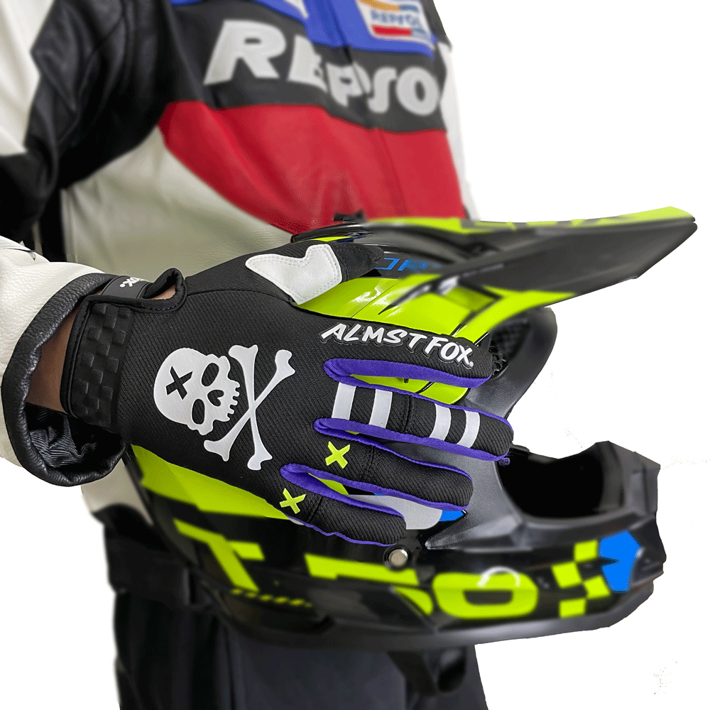 Almst Fox Skull Motorcycle Glo - Motorcycle Gear Fox reseña y precio