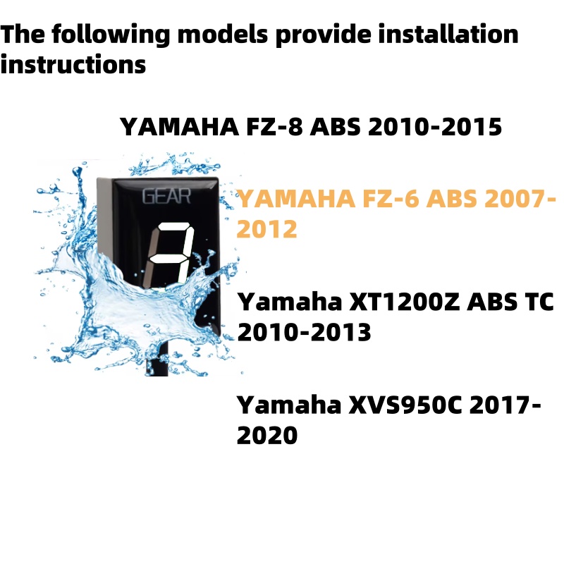 Gear Indicator For yamaha FZ8  - Motorcycle Gear Ratio reseña y precio